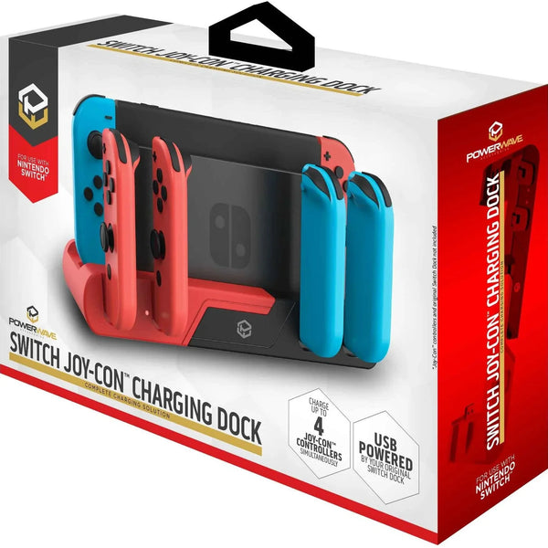 Powerwave Switch Joy Con Controllers Charging Dock Charger for Nintendo Switch 157502 - SuperOffice