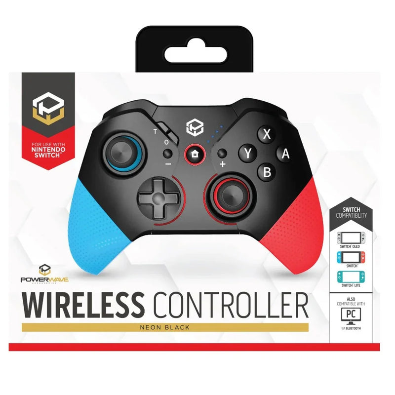 Powerwave Wireless Controller for Nintendo Switch Black Neon 163445 - SuperOffice