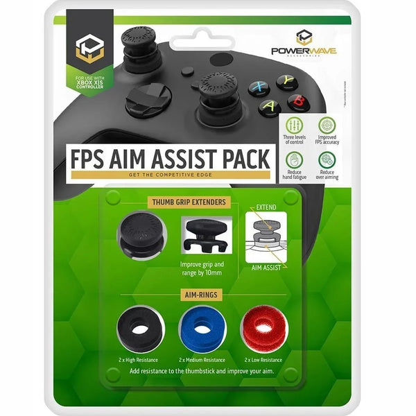 Powerwave Xbox FPS Aim Assist Rings Thumb Grip Extenders Pack Series X|S 155252 - SuperOffice
