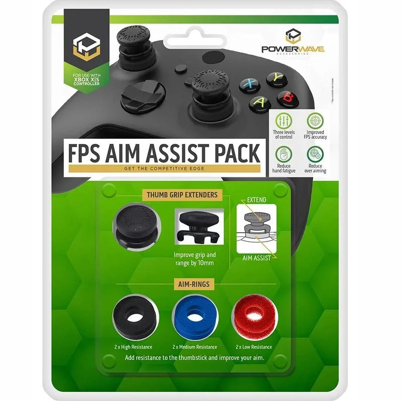 Powerwave Xbox FPS Aim Assist Rings Thumb Grip Extenders Pack Series X|S 155252 - SuperOffice