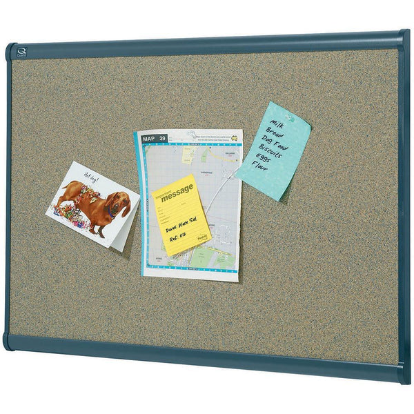 Prestige Corkboard Graphite 1800 X 1200Mm QTB247G - SuperOffice