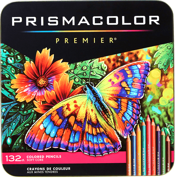 Prismacolor 132 Premier Colour Pencils Tin Set Soft Core PC1132 - SuperOffice
