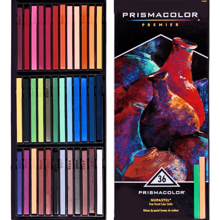 Prismacolor Premier 36 NuPastel Firm Pastels Art Blocks Sticks Box Set NU27050 - SuperOffice