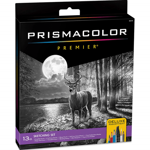 Prismacolor Premier Artists Sketching Set 13pc Graphite Pencils Marker Eraser 2067578 - SuperOffice