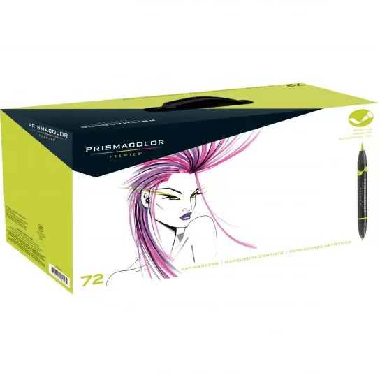 Prismacolor Premier Double Sided Art Markers Brush Fine Tip Dual End 72 Pack PB-1773303 - SuperOffice