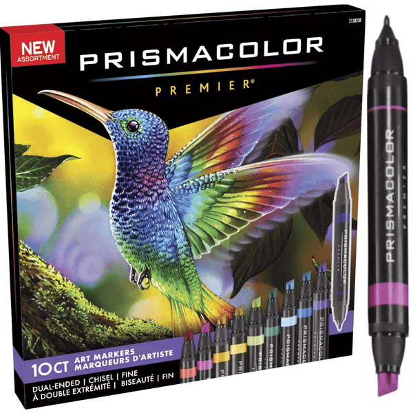 Prismacolor Premier Double Sided Art Markers Fine Chisel Tip Dual End Pack 10 PM2138238 - SuperOffice