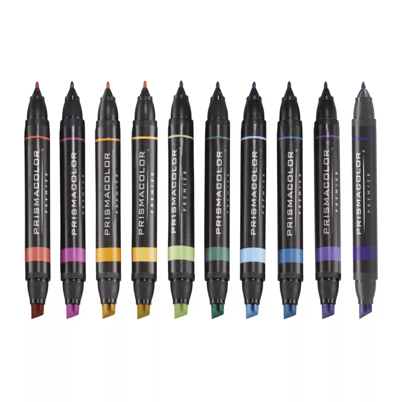 Prismacolor Premier Double Sided Art Markers Fine Chisel Tip Dual End Pack 10 PM2138238 - SuperOffice