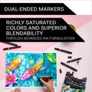 Prismacolor Premier Double Sided Hyper Brights Art Markers Brush Chisel Tip Dual End 12 Pack PM2173307 - SuperOffice