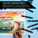 Prismacolor Premier Double Sided Mid Tones Art Markers Brush Chisel Tip Dual End 12 Pack PM2173308 - SuperOffice