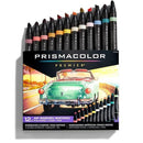 Prismacolor Premier Double Sided Mid Tones Art Markers Brush Chisel Tip Dual End 12 Pack PM2173308 - SuperOffice
