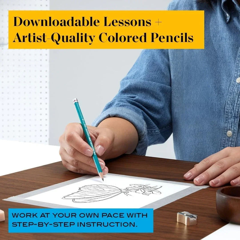 Prismacolor Premier Techniques Animal Drawing Coloured Pencils 12 Set Tin PC2199770 - SuperOffice