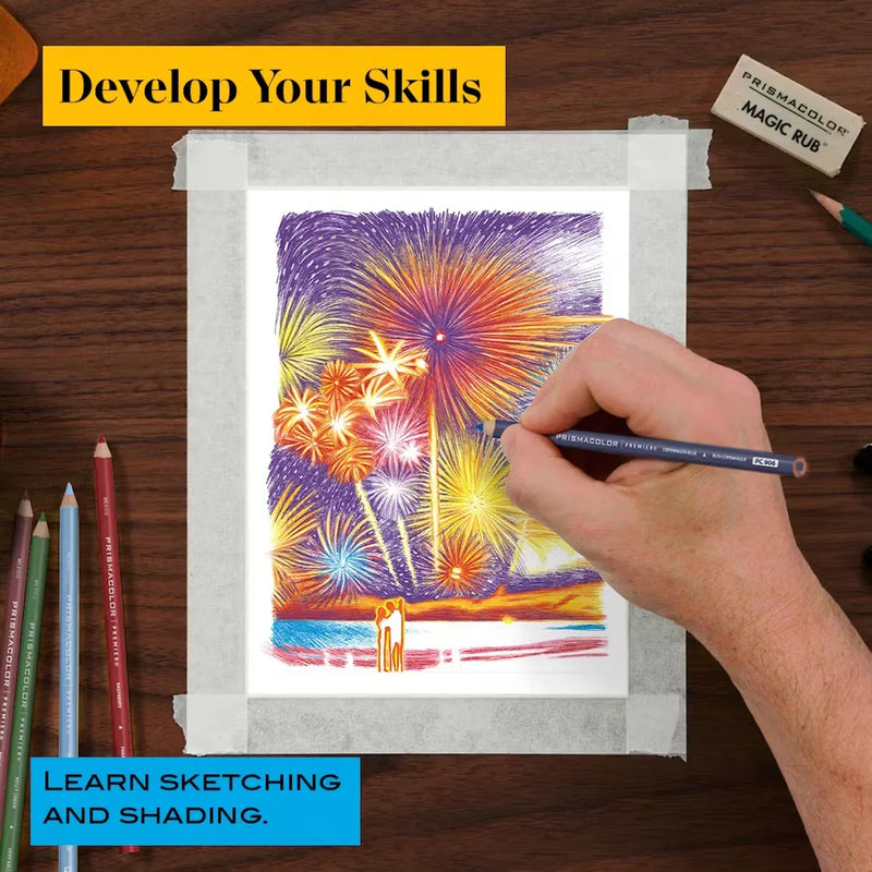 Prismacolor Technique Fireworks Drawing Coloured Pencils 24 Tin Set 2209368 - SuperOffice