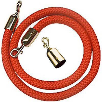 Q Nylon Rope 25Mm Brass Snap Ends 1.5M Red ROPEB3 - SuperOffice