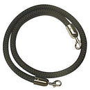 Q Nylon Rope 25Mm Chrome Snap Ends 1.5M Black ROPEC1 - SuperOffice
