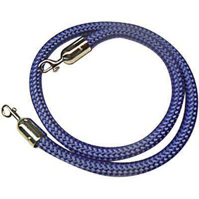 Q Nylon Rope 25Mm Chrome Snap Ends 1.5M Blue ROPEC3 - SuperOffice