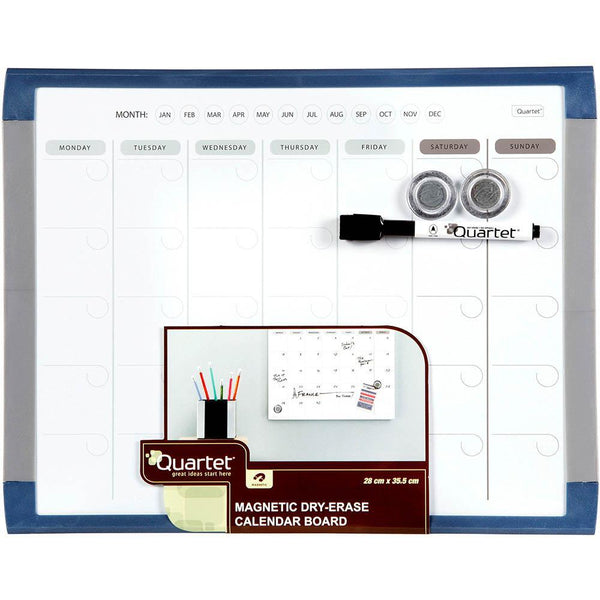 Quartet Basics Monthly Planner Board 280 X 360Mm Blue Frame QT79561 - SuperOffice