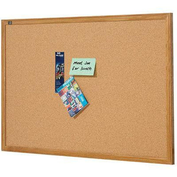 Quartet Corkboard Oak Frame 1800 X 1200Mm QT307 - SuperOffice