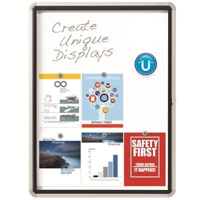 Quartet Enclosed Magnetic Whiteboard 762 X 990Mm QTEEHM3930 - SuperOffice
