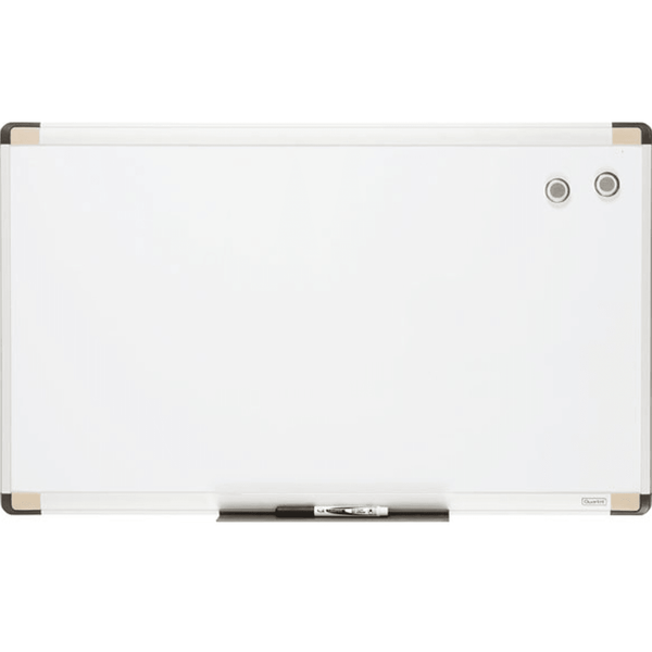 Quartet Euro Whiteboard Magnetic 760x460mm Pen Tray Marker Magnets White Board QT48101 - SuperOffice