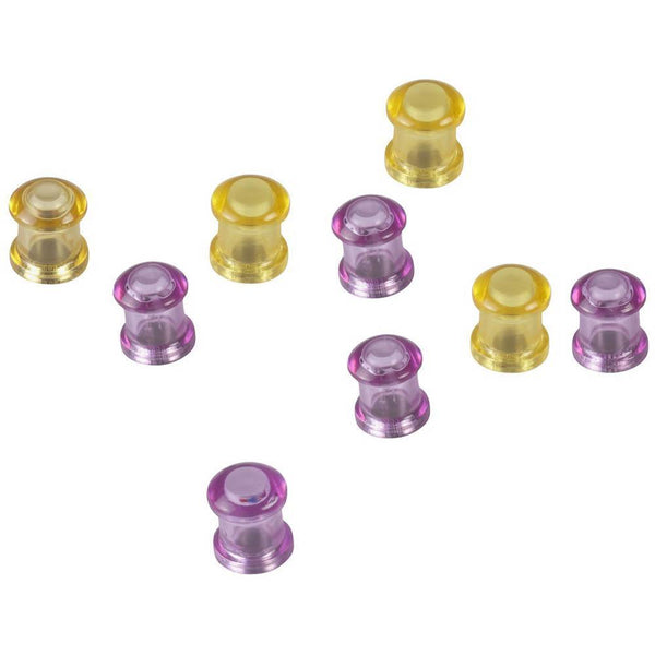 Quartet Extra Strong Magnetic Circles Purple/Gold Pack 10 QT7509 - SuperOffice