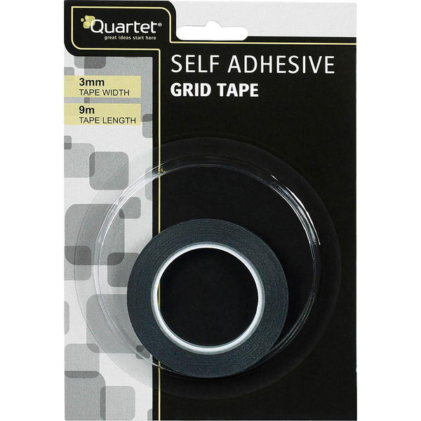 Quartet Geotape Crepe Liner Tape 3Mm Black P73081 - SuperOffice