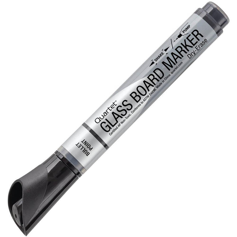 Quartet Glassboard Marker Bullet Tip Black Pack 12 79553A - SuperOffice