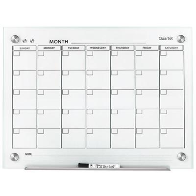 Quartet Infinity Glass Calendar Board 450 X 600Mm QTGC2418F - SuperOffice