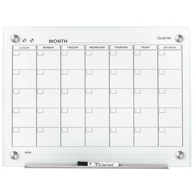 Quartet Infinity Glass Calendar Board 915 X 1200Mm QTGC4836F - SuperOffice