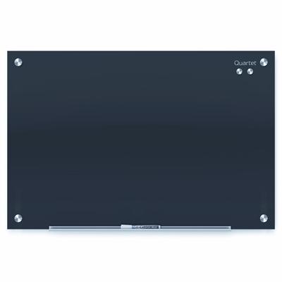 Quartet Infinity Glassboard 450 X 600Mm Black QTG2418B - SuperOffice