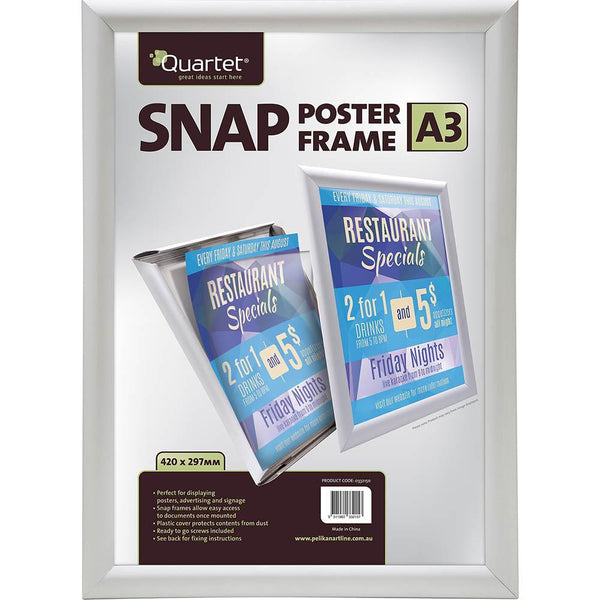 Quartet Instant Poster Frame A3 332150 - SuperOffice