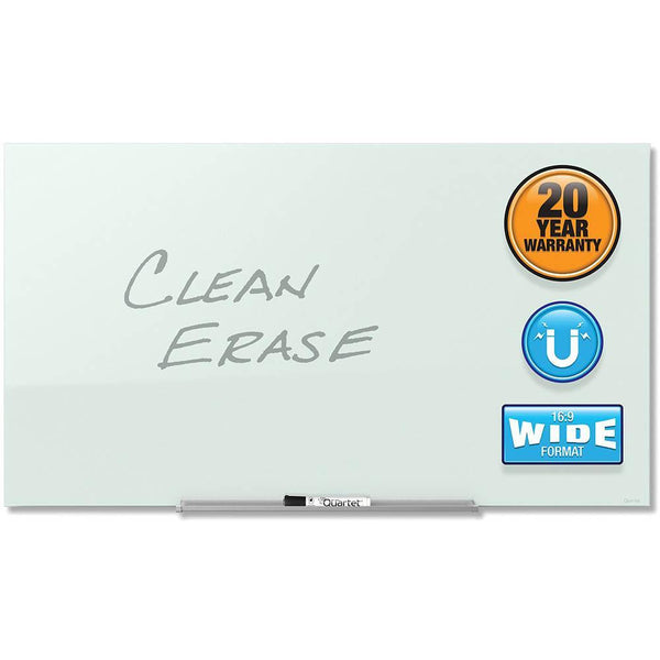 Quartet Invisimount Glassboard 560 X 990Mm QTG3922IMW - SuperOffice