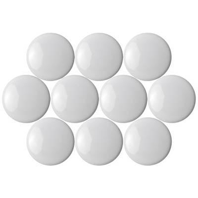 Quartet Magnetic Buttons 20Mm White Pack 10 QTTMB2400 - SuperOffice