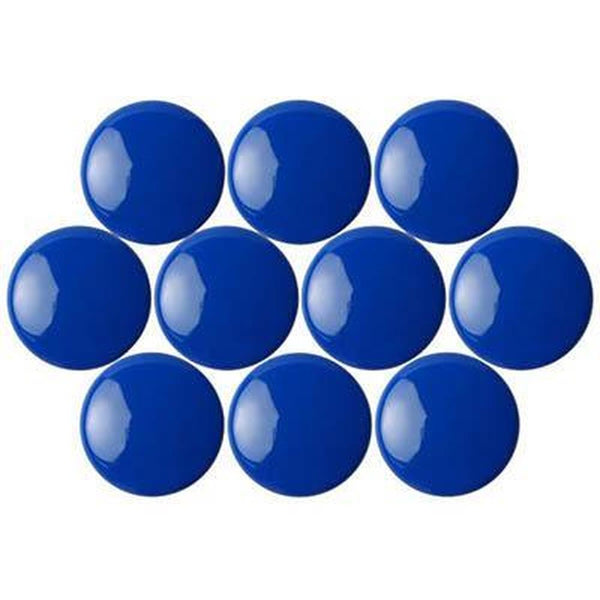 Quartet Magnetic Buttons 30Mm Blue Pack 10 QTTMB3200 - SuperOffice