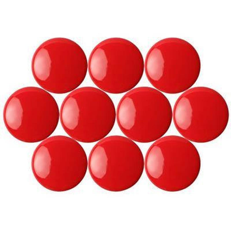 Quartet Magnetic Buttons 30Mm Red Pack 10 QTTMB3100 - SuperOffice
