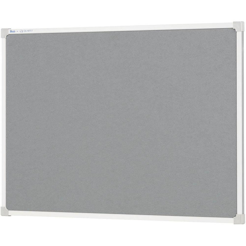 Quartet Penrite Felt Pinboard 900 X 600Mm Grey QTNFF0906G - SuperOffice