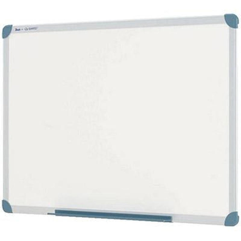 Quartet Penrite Slimline Premium Magnetic Whiteboard Wall-Mounted Aluminium Frame 600 X 600Mm QTPWP0606 - SuperOffice