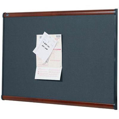 Quartet Prestige Fabric Board 1800 X 1200Mm Grey Diamond QTB447M - SuperOffice