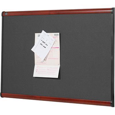 Quartet Prestige Fabric Board 900 X 600Mm Grey Diamond QTB443M - SuperOffice