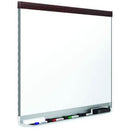 Quartet Prestige Whiteboard Porcelain Mahogany Frame 635 X 895Mm QTTE553M - SuperOffice
