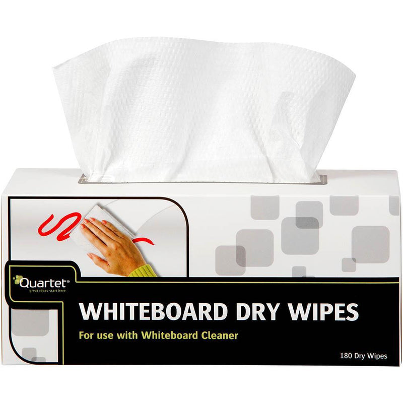 Quartet Whiteboard Dry Cleaning Wipes Box 180 QTDWP80 - SuperOffice