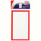 Quikstik Display Tickets Plain Red Border Pack 10 48299 - SuperOffice