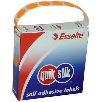 Quikstik Label Dispenser Circle 14Mm Fluoro Orange Pack 700 80103CPFO - SuperOffice