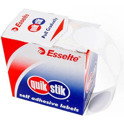 Quikstik Label Dispenser Circle 32Mm White Pack 350 80109CR - SuperOffice