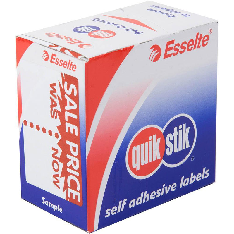 Quikstik Label Dispenser Sale Price Was/Now 44 X 65Mm Orange/White Pack 100 80240R - SuperOffice