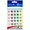 Quikstik Labels Star 15Mm Assorted Pack 135 80377PMLT - SuperOffice