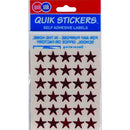 Quikstik Labels Star 15Mm Red Pack 135 80376PRED - SuperOffice
