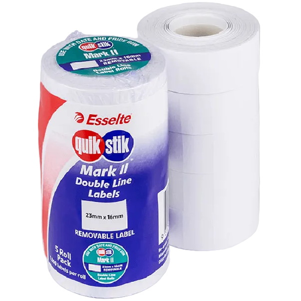 Quikstik Mark Ii Labels Removable White 1000 | SuperOffice