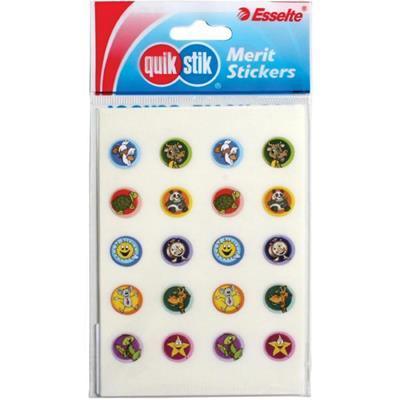 Quikstik Merit Stickers Characters 13Mm Pack 200 47411 - SuperOffice