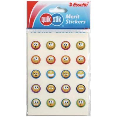 Quikstik Merit Stickers Expressions 13Mm Pack 200 47412 - SuperOffice