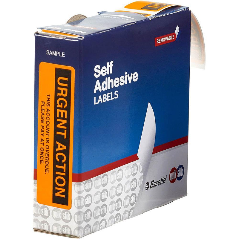 Quikstik Message Label Dispenser Urgent Action 19 X 63Mm Orange Pack 125 80258P - SuperOffice